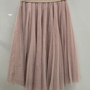 Charlotte Russe Blush A-Line Tulle Skirt XS